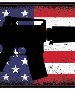 Bare Arms Gear American Flag AR Sticker Stickers