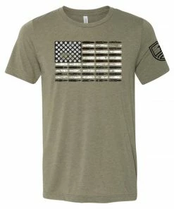 Bare Arms Gear BA Trading Mens Apparel Ammo Flag T-Shirt