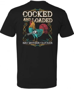 Bare Arms Gear BA Trading Mens Apparel Bad Mother Clucker T-Shirt