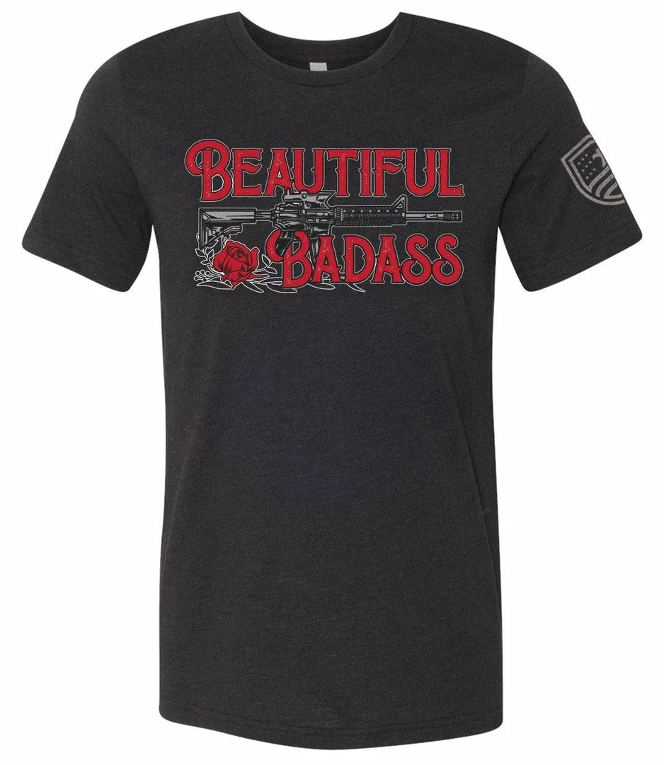 Bare Arms Gear Beautiful Badass 2.0 T-Shirt BA Trading Mens Apparel