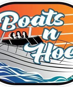 Bare Arms Gear Boats And Hoes Sticker