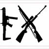 Bare Arms Gear Stickers Coexist Sticker