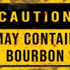 Bare Arms Gear Stickers Caution May Contain Bourbon Sticker