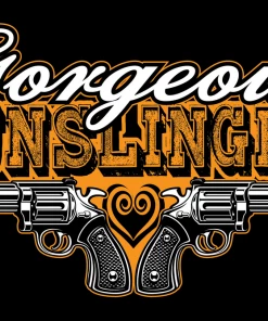 Bare Arms Gear Stickers Gorgeous Gunslinger Sticker