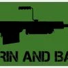 Bare Arms Gear Grin And Barrett Sticker