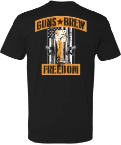 Bare Arms Gear Guns Brew Freedom T-Shirt BA Trading Mens Apparel