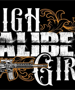 Bare Arms Gear Stickers High Caliber Girl Sticker