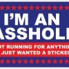 Bare Arms Gear I'm An Asshole Sticker