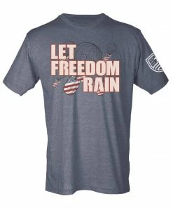 Bare Arms Gear BA Trading Mens Apparel Let Freedom Rain T-Shirt
