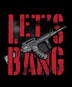 Bare Arms Gear Let's Bang Sticker