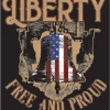 Bare Arms Gear Liberty Free & Proud Stickers