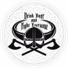 Bare Arms Gear Drink Beer Fight Everyone Sticker