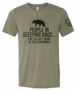 Bare Arms Gear People In Sleeping Bags BA Trading Mens Apparel
