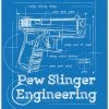 Bare Arms Gear Stickers Pew Slinger Engineering
