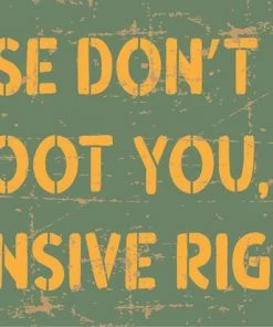 Bare Arms Gear Please Don't Make Me Shoot You Sticker