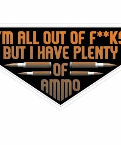 Bare Arms Gear Stickers I'm All Out Of Fucks Sticker