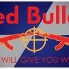 Bare Arms Gear Red Bullet Sticker Stickers