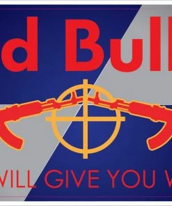 Bare Arms Gear Red Bullet Sticker Stickers