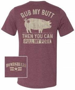 Bare Arms Gear Rub My Butt To Pull The Pork BA Trading Mens Apparel