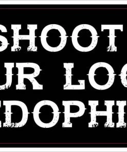 Bare Arms Gear Stickers Shoot Pedophiles Sticker