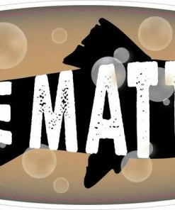 Bare Arms Gear Size Matters Fish Sticker Stickers