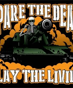 Bare Arms Gear Spare The Dead Sticker