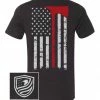 Bare Arms Gear BA Trading Mens Apparel Thin Red Line Axe