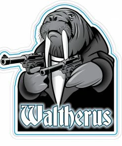 Bare Arms Gear Stickers Waltherus Sticker
