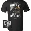 Bare Arms Gear BA Trading Mens Apparel Whiskey Guns Freedom T-Shirt