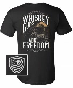 Bare Arms Gear BA Trading Mens Apparel Whiskey Guns Freedom T-Shirt