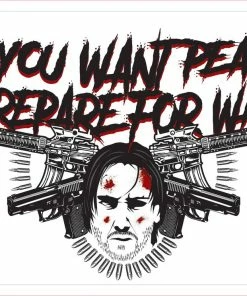 Bare Arms Gear Stickers John Wick Prepare For War