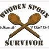 Bare Arms Gear Wooden Spoon Survivor Sticker