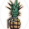 Bare Arms Gear Pineapple Grenade Sticker Stickers