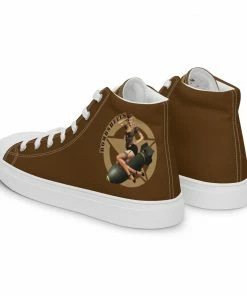 Bare Arms Gear Bombshells - Women’s High Top Canvas Shoes