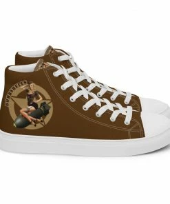 Bare Arms Gear Bombshells - Women’s High Top Canvas Shoes