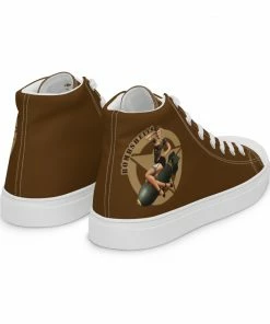 Bare Arms Gear Bombshells - Women’s High Top Canvas Shoes